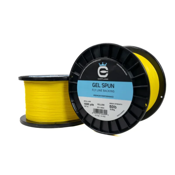 image of gel spun fly line backing - yellow